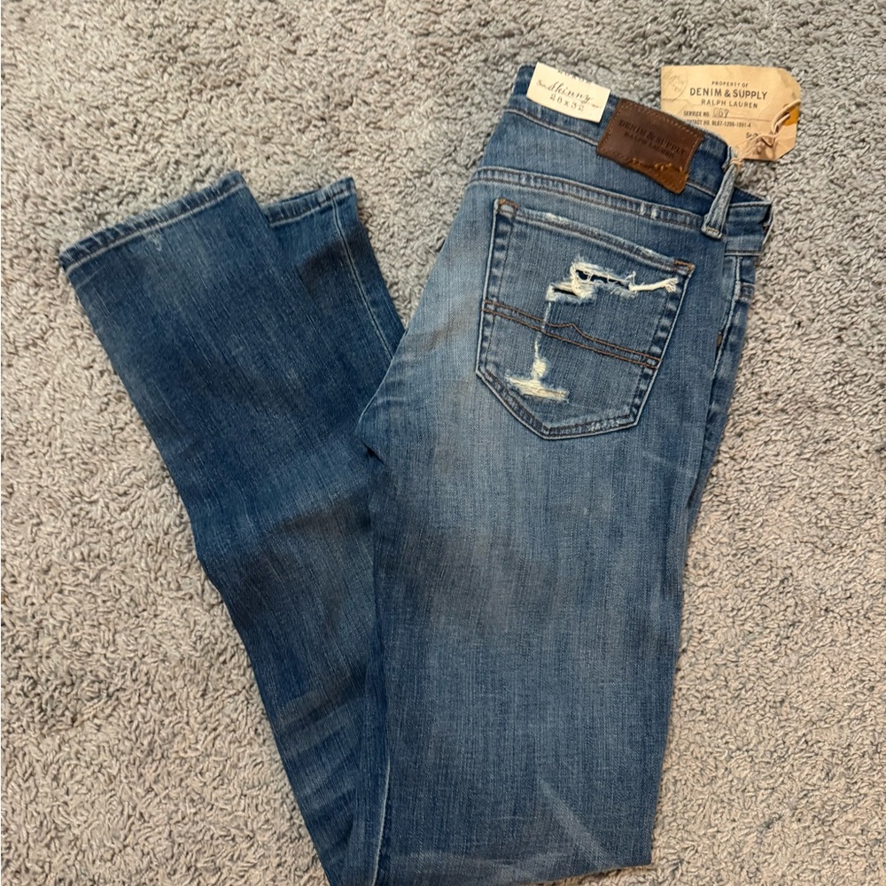Ralph Lauren Denim & Supply Blue Skinny Jeans